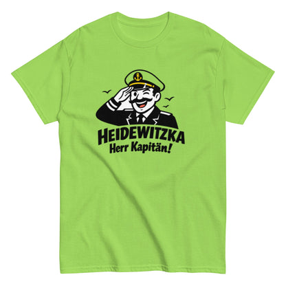 Heidewitzka Herr Kapitän - Lustiges Herren T-Shirt - SprücheKüche - Druckfrisch & frech