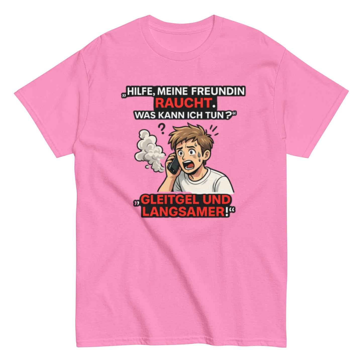 HILFE MEINE FREUNDIN BRENNT - Lustiges Herren T-Shirt - SprücheKüche - Druckfrisch & frech