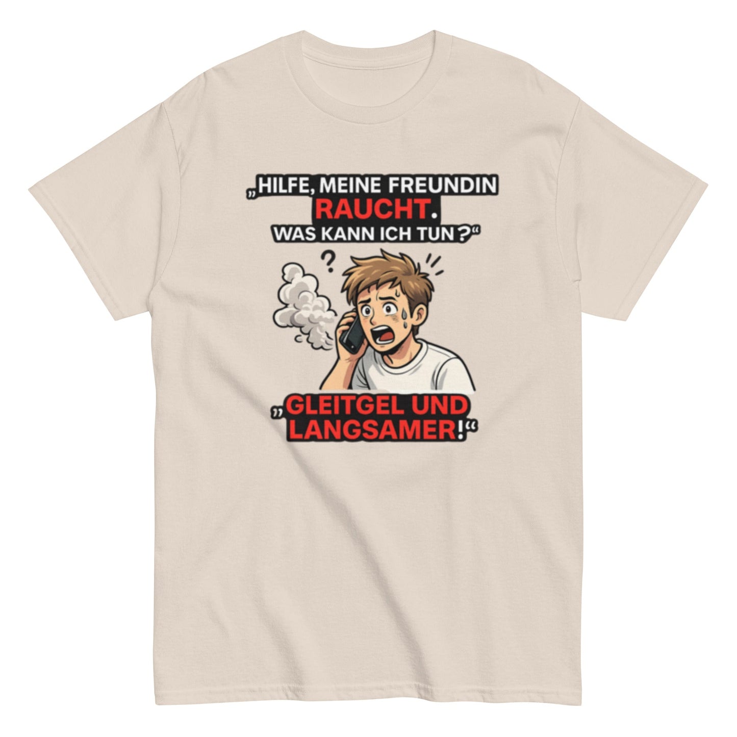 HILFE MEINE FREUNDIN BRENNT - Lustiges Herren T-Shirt - SprücheKüche - Druckfrisch & frech