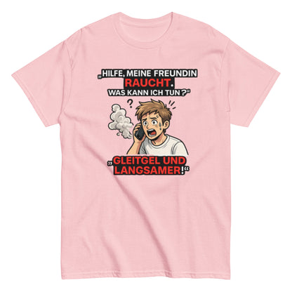 HILFE MEINE FREUNDIN BRENNT - Lustiges Herren T-Shirt - SprücheKüche - Druckfrisch & frech