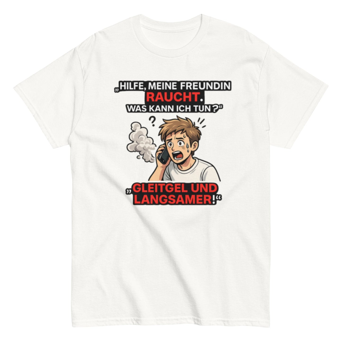 HILFE MEINE FREUNDIN BRENNT - Lustiges Herren T-Shirt - SprücheKüche - Druckfrisch & frech