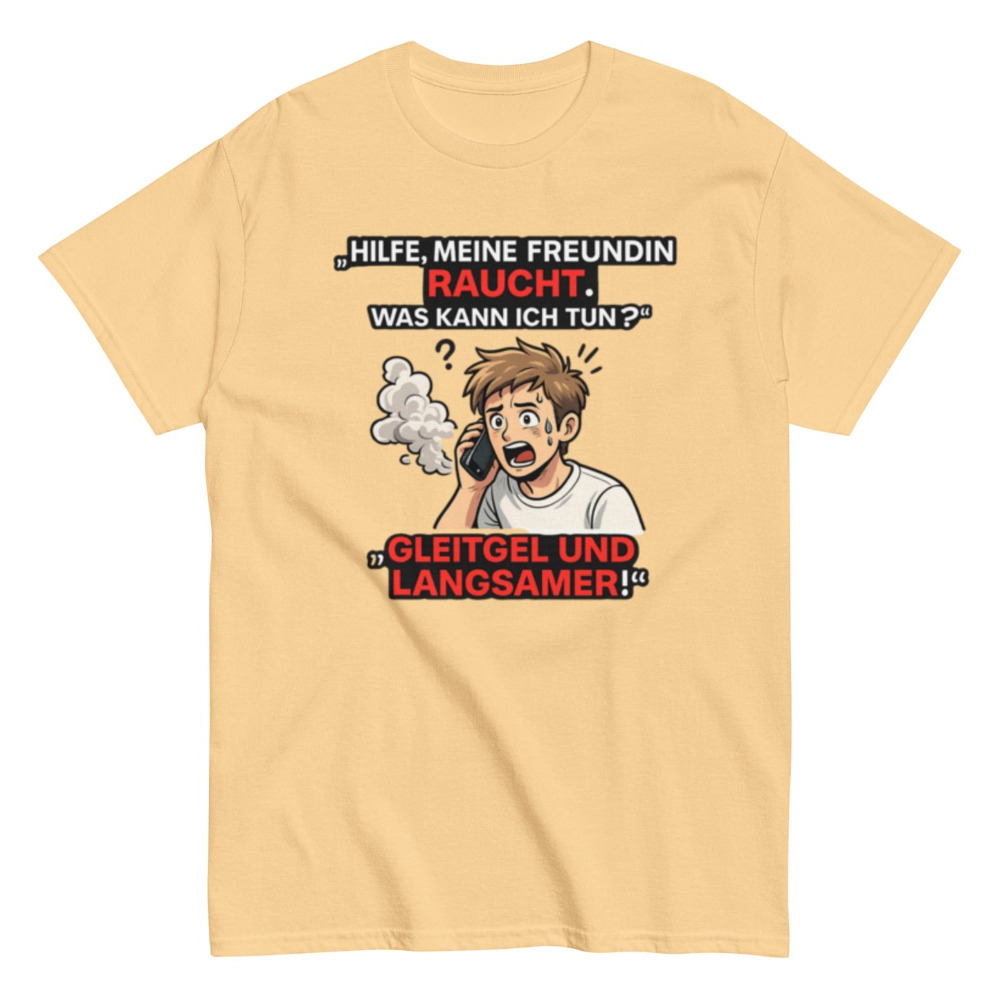 HILFE MEINE FREUNDIN BRENNT - Lustiges Herren T-Shirt - SprücheKüche - Druckfrisch & frech