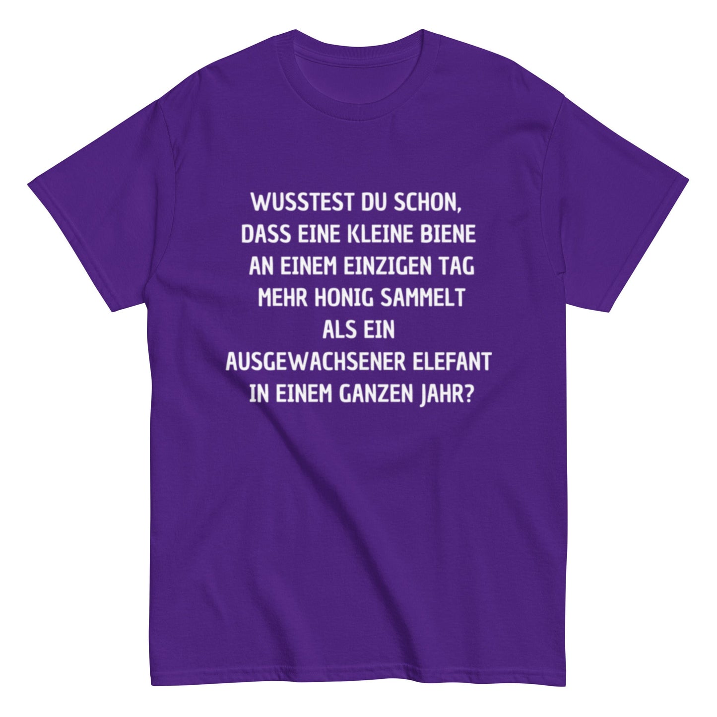 Honigbiene Elefant Tierquatsch - Lustiges Unisex T-Shirt - SprücheKüche - Druckfrisch & frech