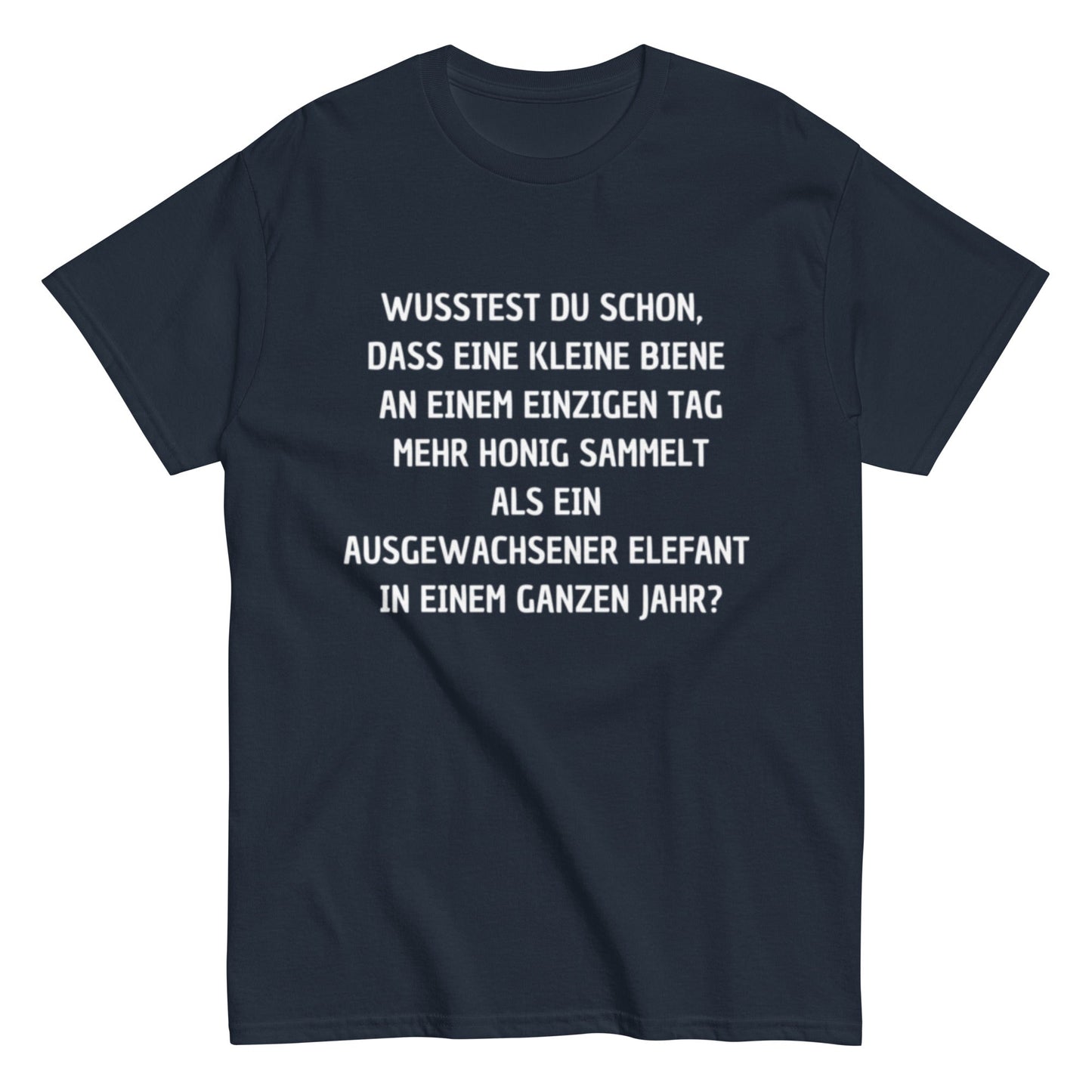 Honigbiene Elefant Tierquatsch - Lustiges Unisex T-Shirt - SprücheKüche - Druckfrisch & frech