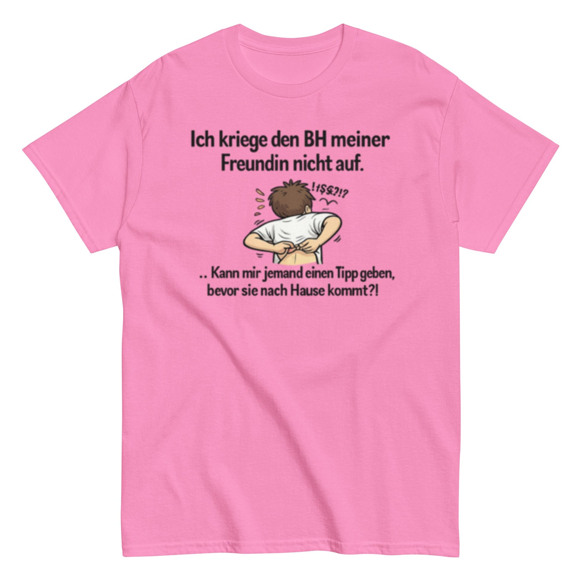 ICH BEKOMME DEN BH NICHT AUF - Lustiges Herren T-Shirt - SprücheKüche - Druckfrisch & frech