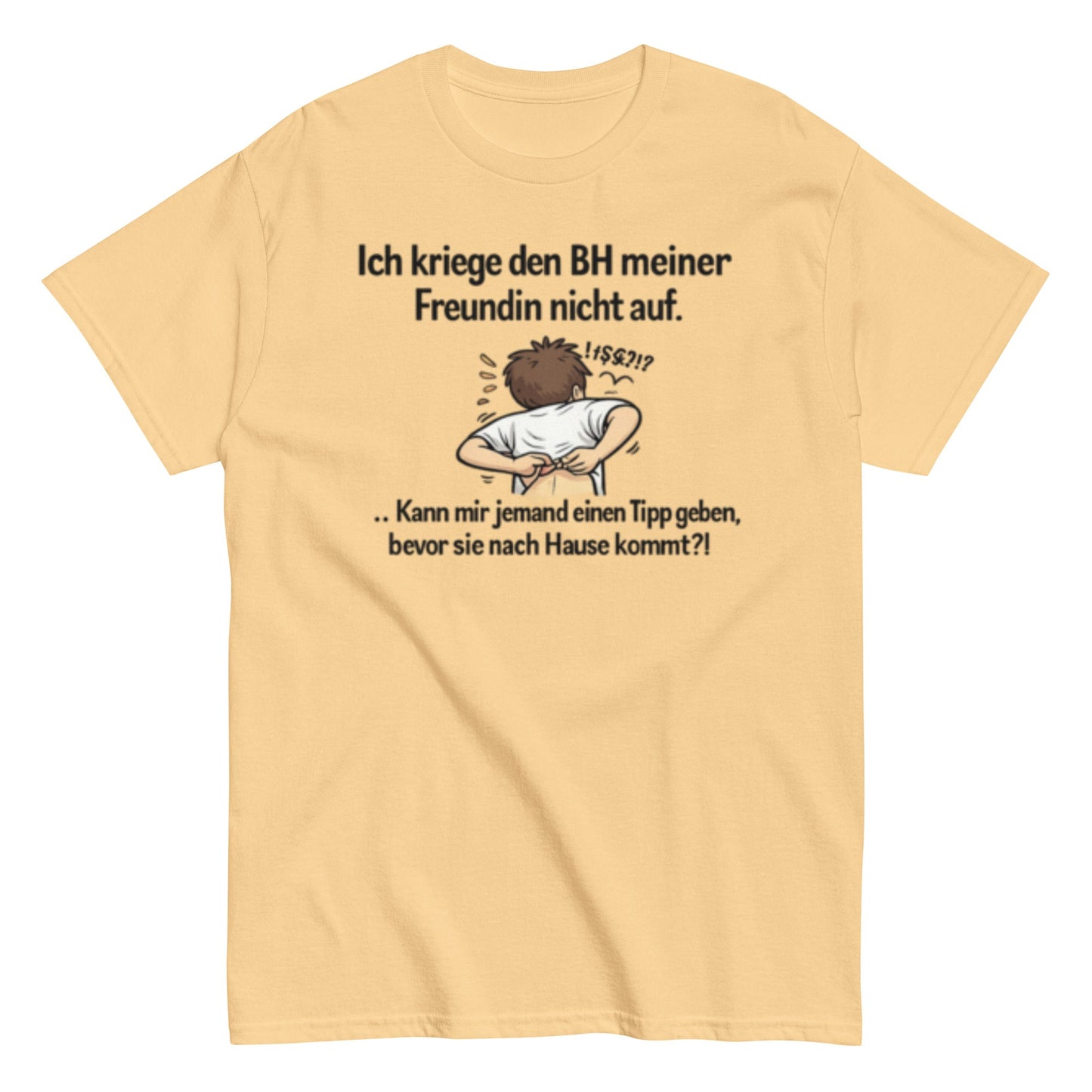 ICH BEKOMME DEN BH NICHT AUF - Lustiges Herren T-Shirt - SprücheKüche - Druckfrisch & frech