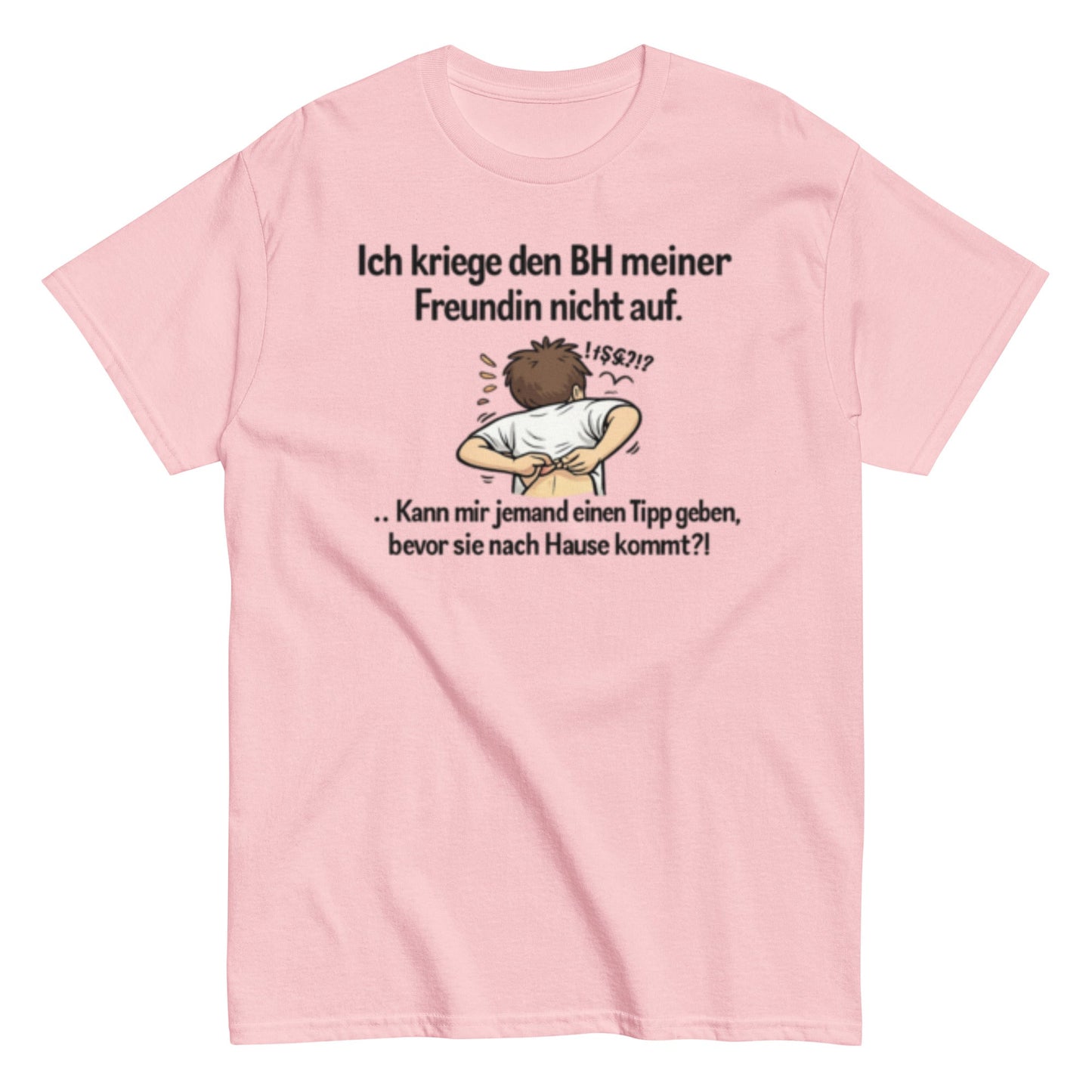 ICH BEKOMME DEN BH NICHT AUF - Lustiges Herren T-Shirt - SprücheKüche - Druckfrisch & frech