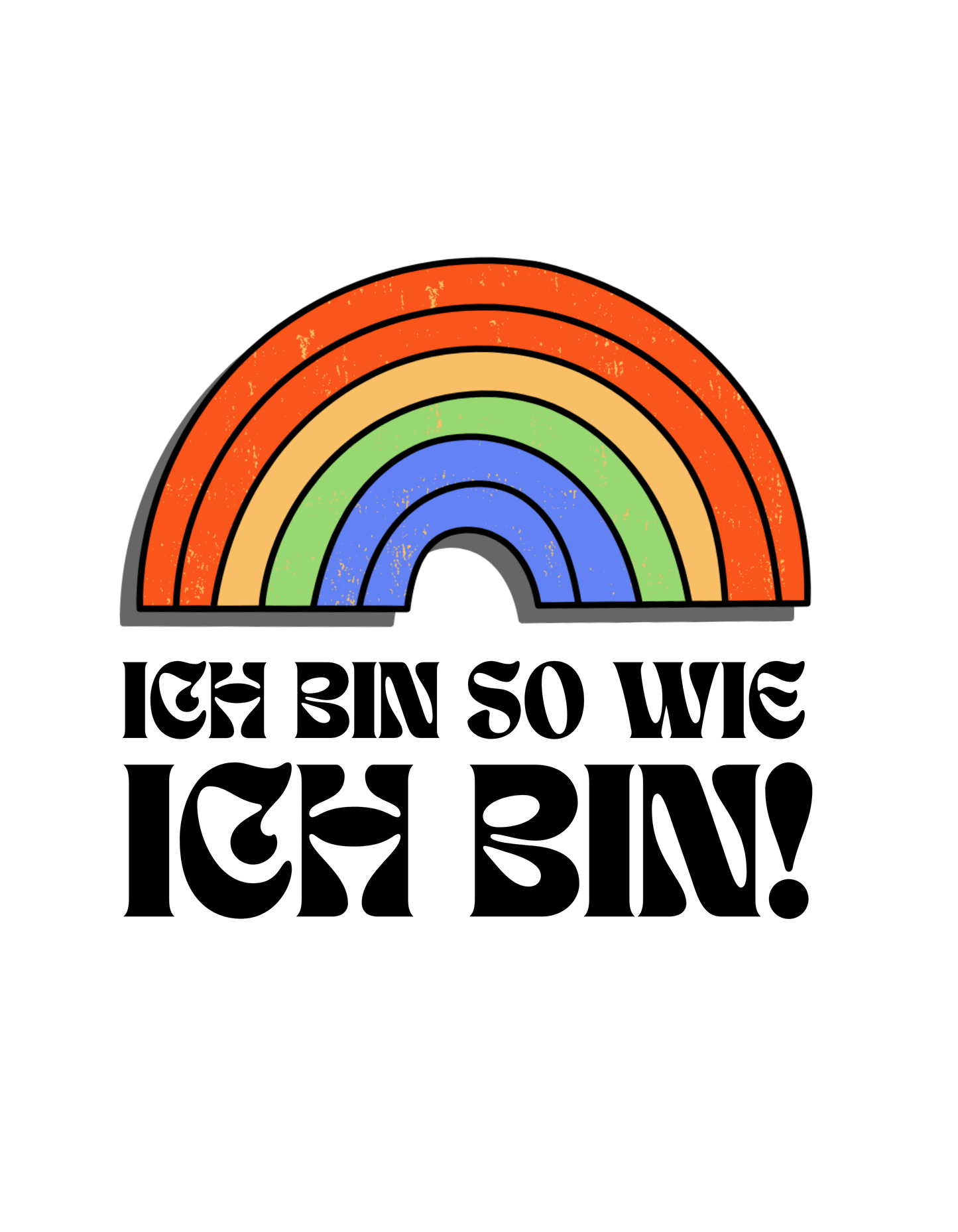 Ich bin so wie ich bin - Rainbow Shirt, LQBTQ Unisex Shirt - SprücheKüche - Druckfrisch & frech
