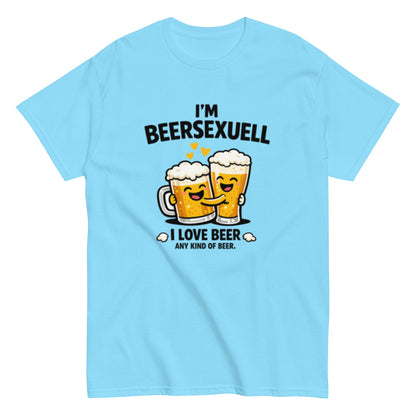 I'm Beersexuell Humorvoll - Lustiges Unisex T-Shirt - SprücheKüche - Druckfrisch & frech