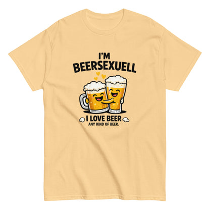 I'm Beersexuell Humorvoll - Lustiges Unisex T-Shirt - SprücheKüche - Druckfrisch & frech