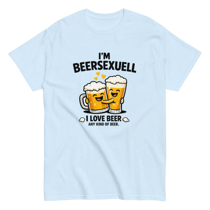 I'm Beersexuell Humorvoll - Lustiges Unisex T-Shirt - SprücheKüche - Druckfrisch & frech