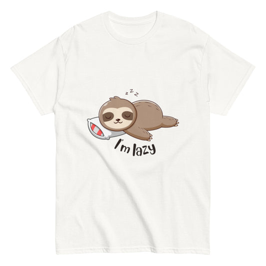 I'M LAZY Faultier - Lustiges Herren T-Shirt - SprücheKüche - Druckfrisch & frech