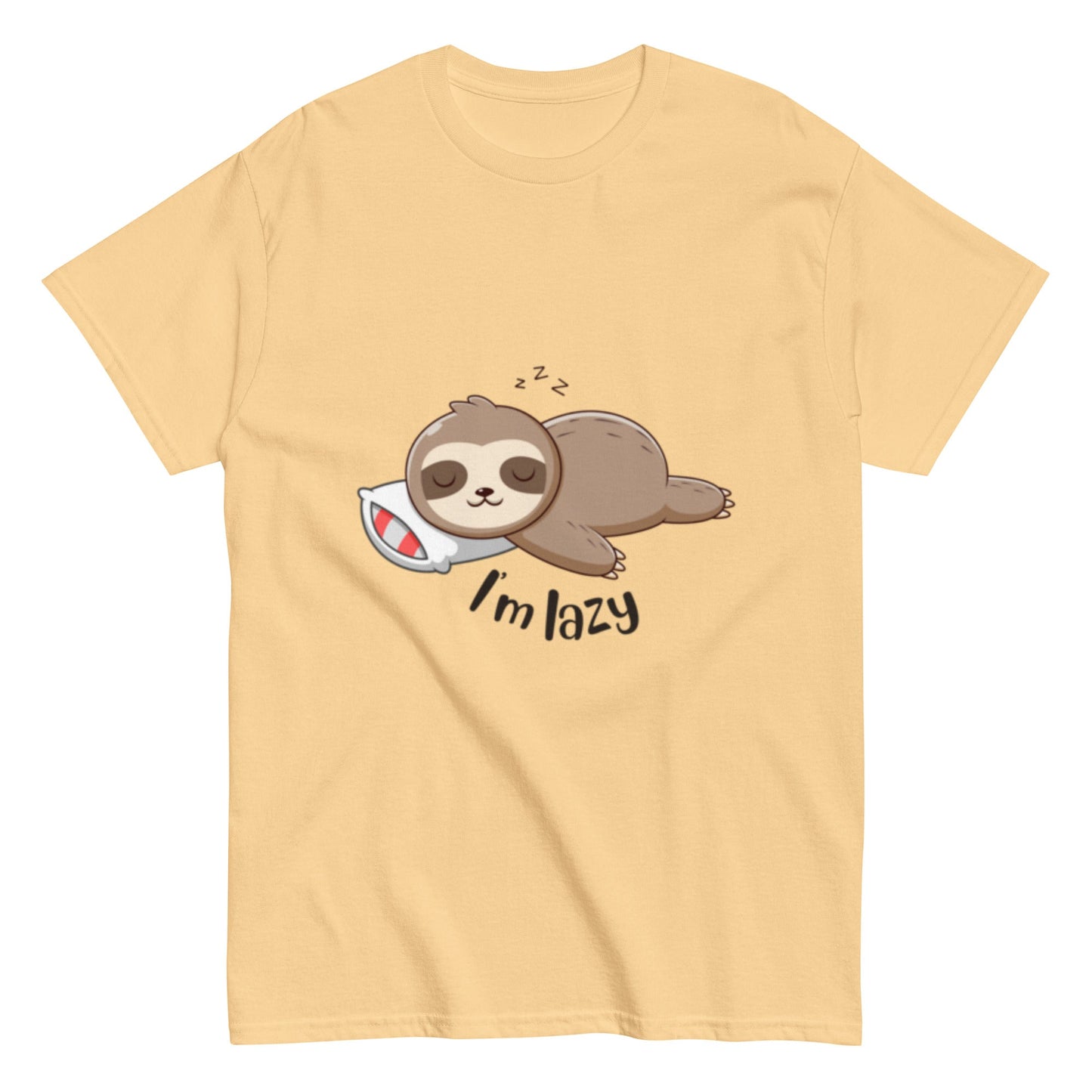 I'M LAZY Faultier - Lustiges Herren T-Shirt - SprücheKüche - Druckfrisch & frech
