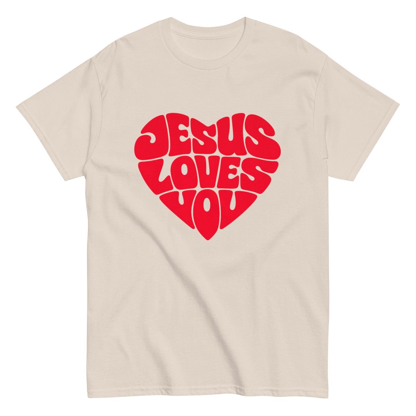 Jesus loves you - Statement Unisex Shirt - SprücheKüche - Druckfrisch & frech
