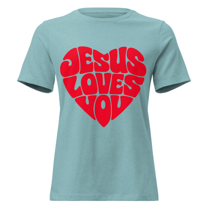 JESUS LOVES YOU - Statement Frauen T-Shirt