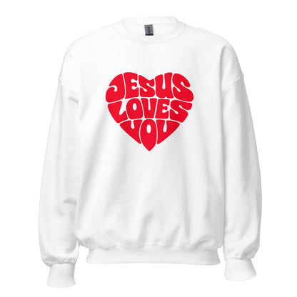 JESUS LOVES YOU - Statement Unisex - Sweatshirt