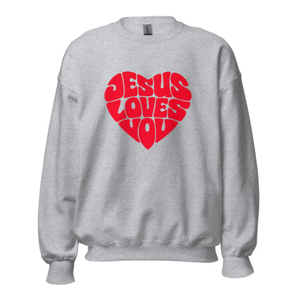 JESUS LOVES YOU - Statement Unisex - Sweatshirt