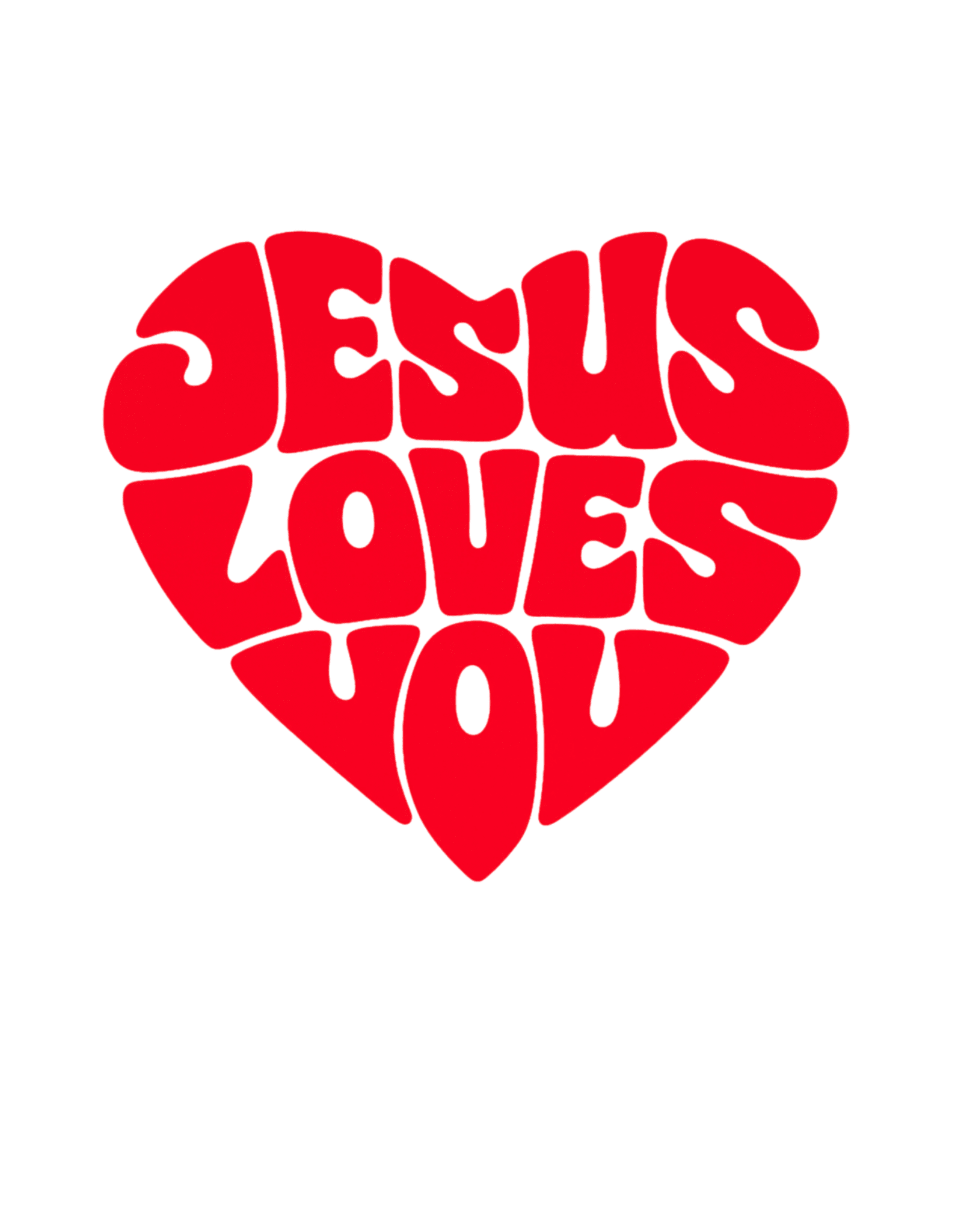 JESUS LOVES YOU - Statement Unisex - Sweatshirt