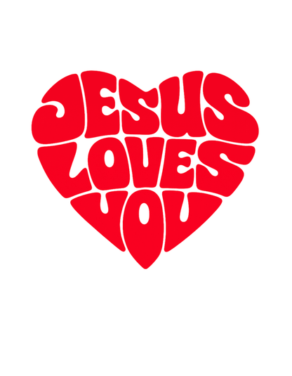JESUS LOVES YOU - Statement Unisex - Sweatshirt