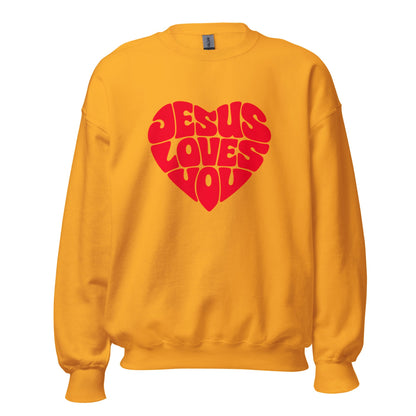 JESUS LOVES YOU - Statement Unisex - Sweatshirt