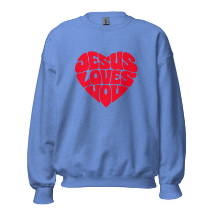 JESUS LOVES YOU - Statement Unisex - Sweatshirt