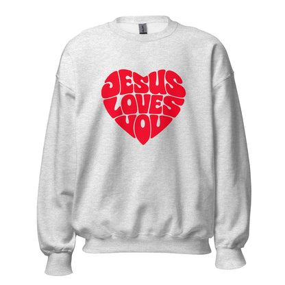 JESUS LOVES YOU - Statement Unisex - Sweatshirt