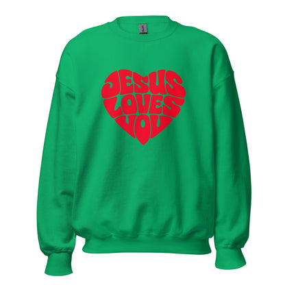 JESUS LOVES YOU - Statement Unisex - Sweatshirt