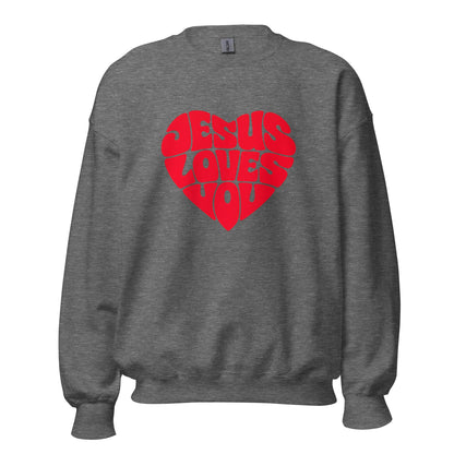 JESUS LOVES YOU - Statement Unisex - Sweatshirt