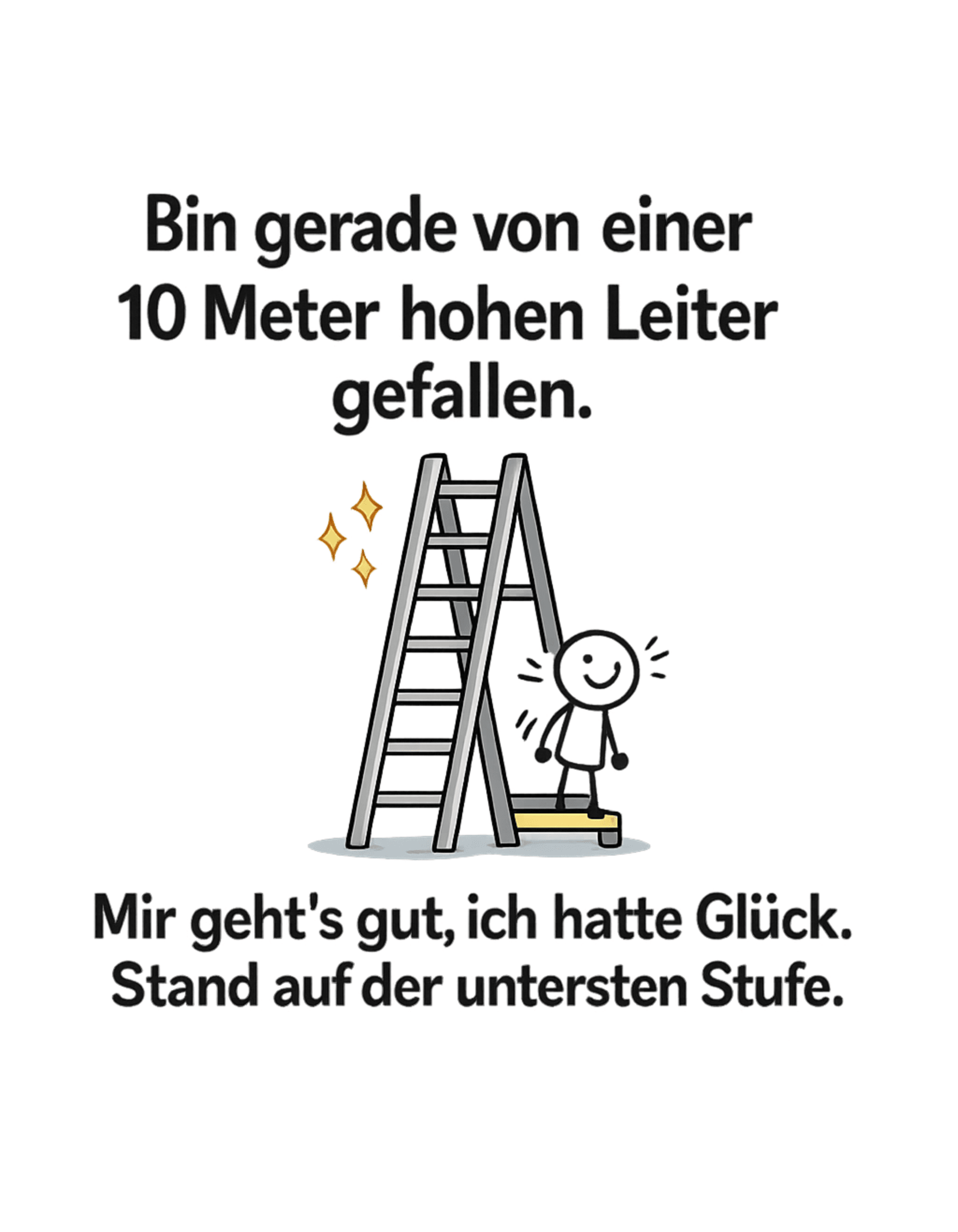 LEITER WITZ HUMORVOLL - Lustiges Herren T-Shirt - SprücheKüche - Druckfrisch & frech