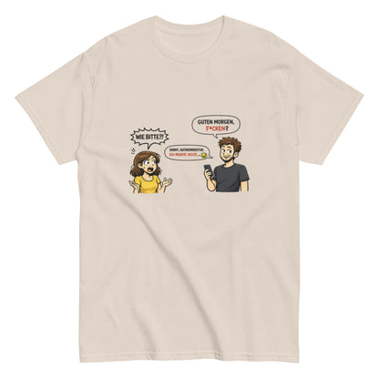 Lustiges Autokorrektur T-Shirt – F*cken? Wie bitte? Sarkastischer Chat Spruch – Lustiges T-Shirt, Herren, Frauen, Unisex T-Shirt - SprücheKüche - Druckfrisch & frech