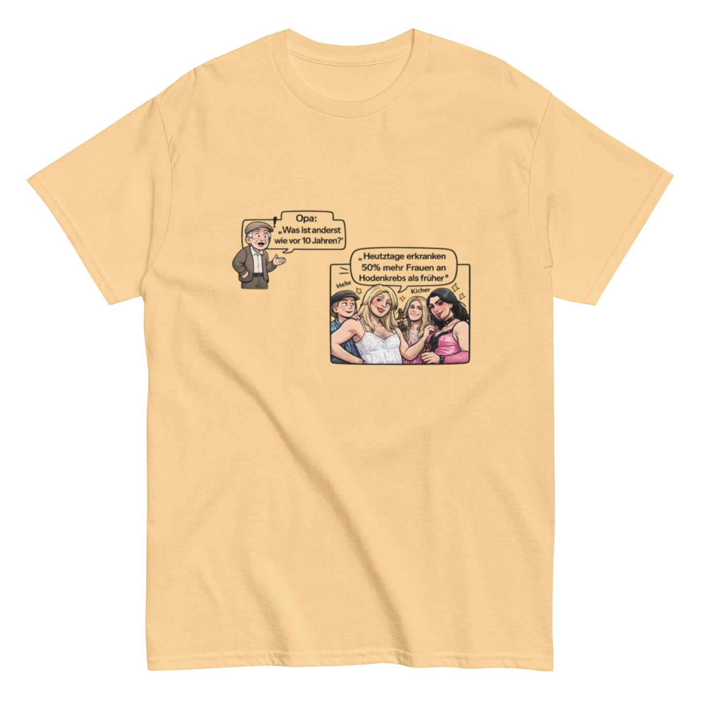 Lustiges Opa Spruch T-Shirt | Schwarzer Humor | Satire Shirt | Politisch Unkorrekt | Witziges Partyshirt, Herren, Frauen, Unisex T-Shirt - SprücheKüche - Druckfrisch & frech