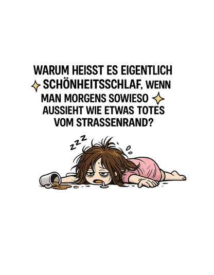 Lustiges Schönheitsschlaf T-Shirt