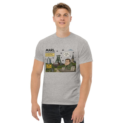 Marl Fliegenplage T-Shirt – Sarkastisches Ruhrpott Comic Design aus NRW, Herren, Frauen, Unisex T-Shirt - SprücheKüche - Druckfrisch & frech