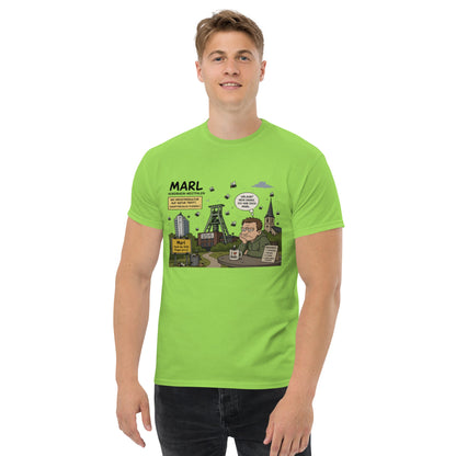 Marl Fliegenplage T-Shirt – Sarkastisches Ruhrpott Comic Design aus NRW, Herren, Frauen, Unisex T-Shirt - SprücheKüche - Druckfrisch & frech