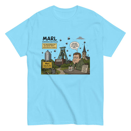 Marl Fliegenplage T-Shirt – Sarkastisches Ruhrpott Comic Design aus NRW, Herren, Frauen, Unisex T-Shirt - SprücheKüche - Druckfrisch & frech