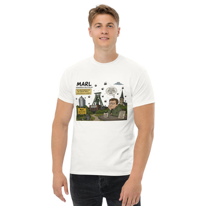 Marl Fliegenplage T-Shirt – Sarkastisches Ruhrpott Comic Design aus NRW, Herren, Frauen, Unisex T-Shirt - SprücheKüche - Druckfrisch & frech