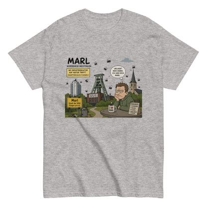 Marl Fliegenplage T-Shirt – Sarkastisches Ruhrpott Comic Design aus NRW, Herren, Frauen, Unisex T-Shirt - SprücheKüche - Druckfrisch & frech