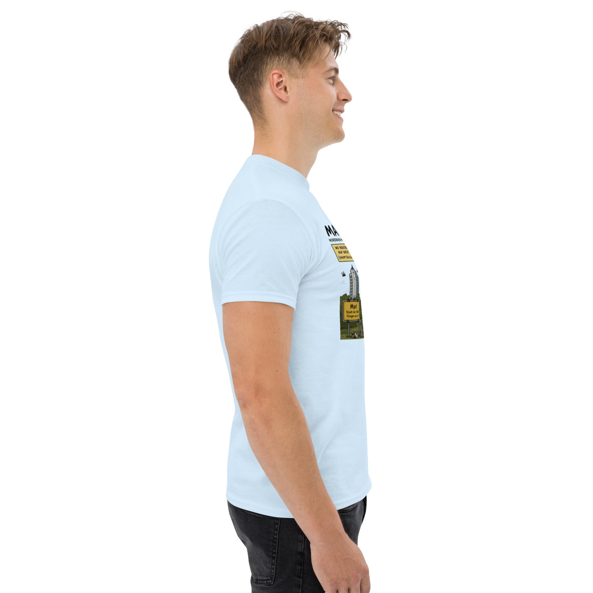 Marl Fliegenplage T-Shirt – Sarkastisches Ruhrpott Comic Design aus NRW, Herren, Frauen, Unisex T-Shirt - SprücheKüche - Druckfrisch & frech