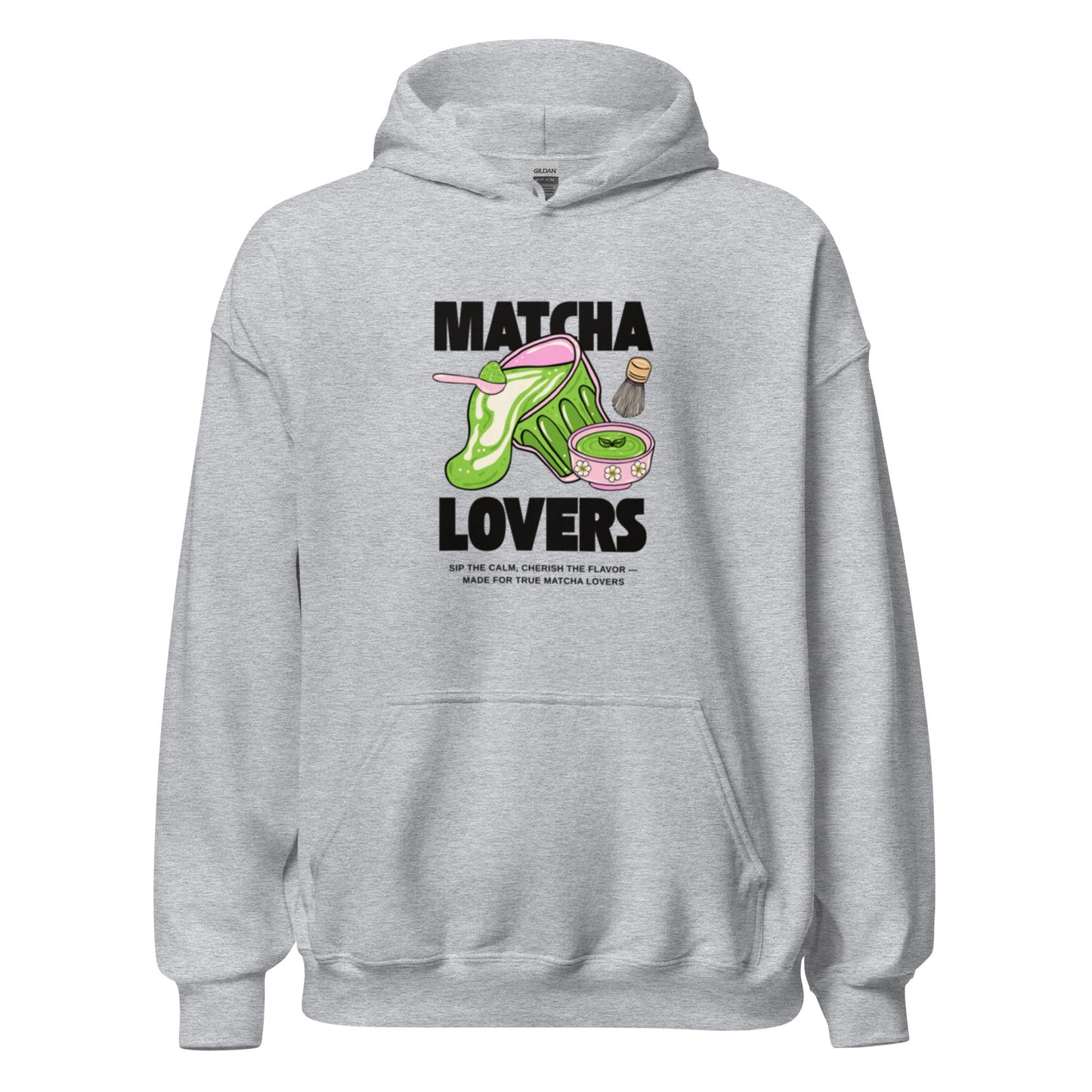 Matcha Lovers Hoodie – Süßes Matcha Design für echte Tea Fans, Herren, Frauen, Unisex - Kapuzenpullover - SprücheKüche - Druckfrisch & frech