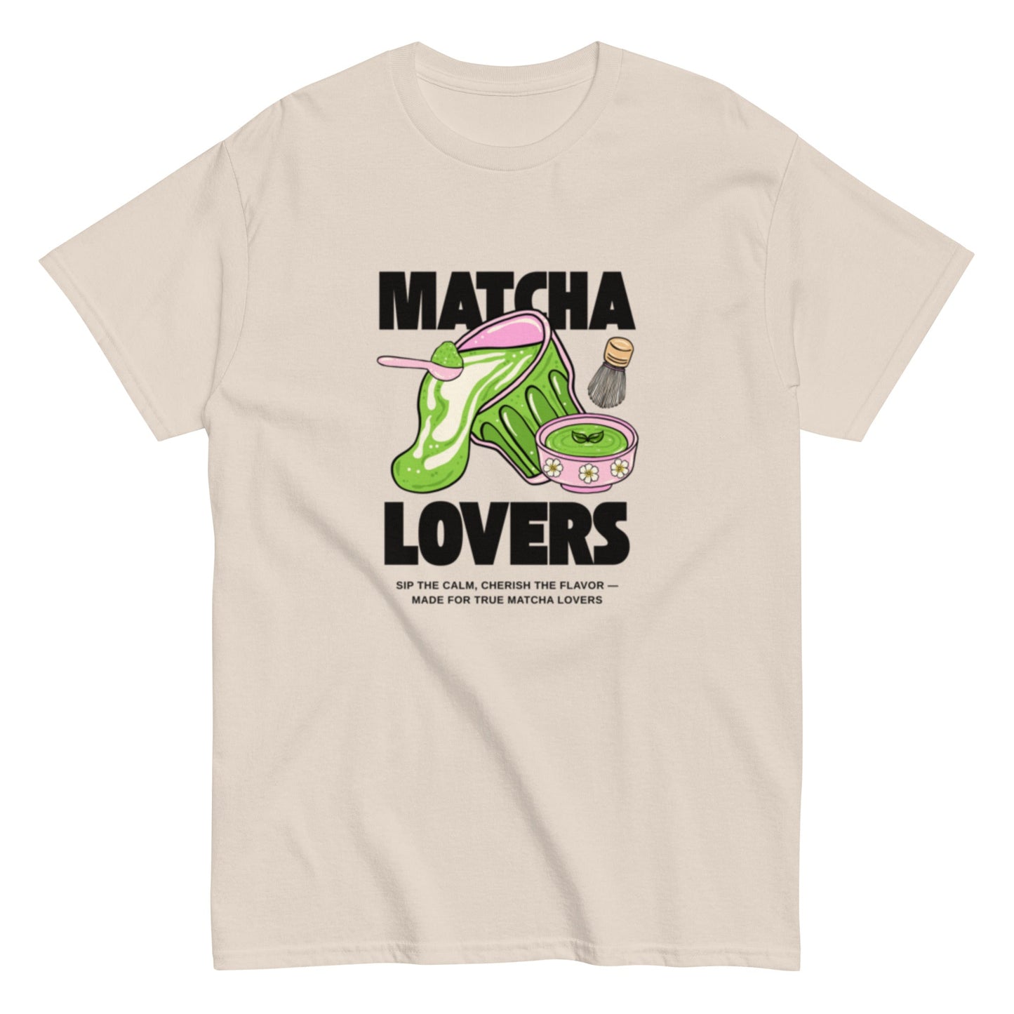 Matcha Lovers T-Shirt – Süßes Matcha Design für echte Tea Fans, Herren, Frauen, Unisex T-Shirt - SprücheKüche - Druckfrisch & frech