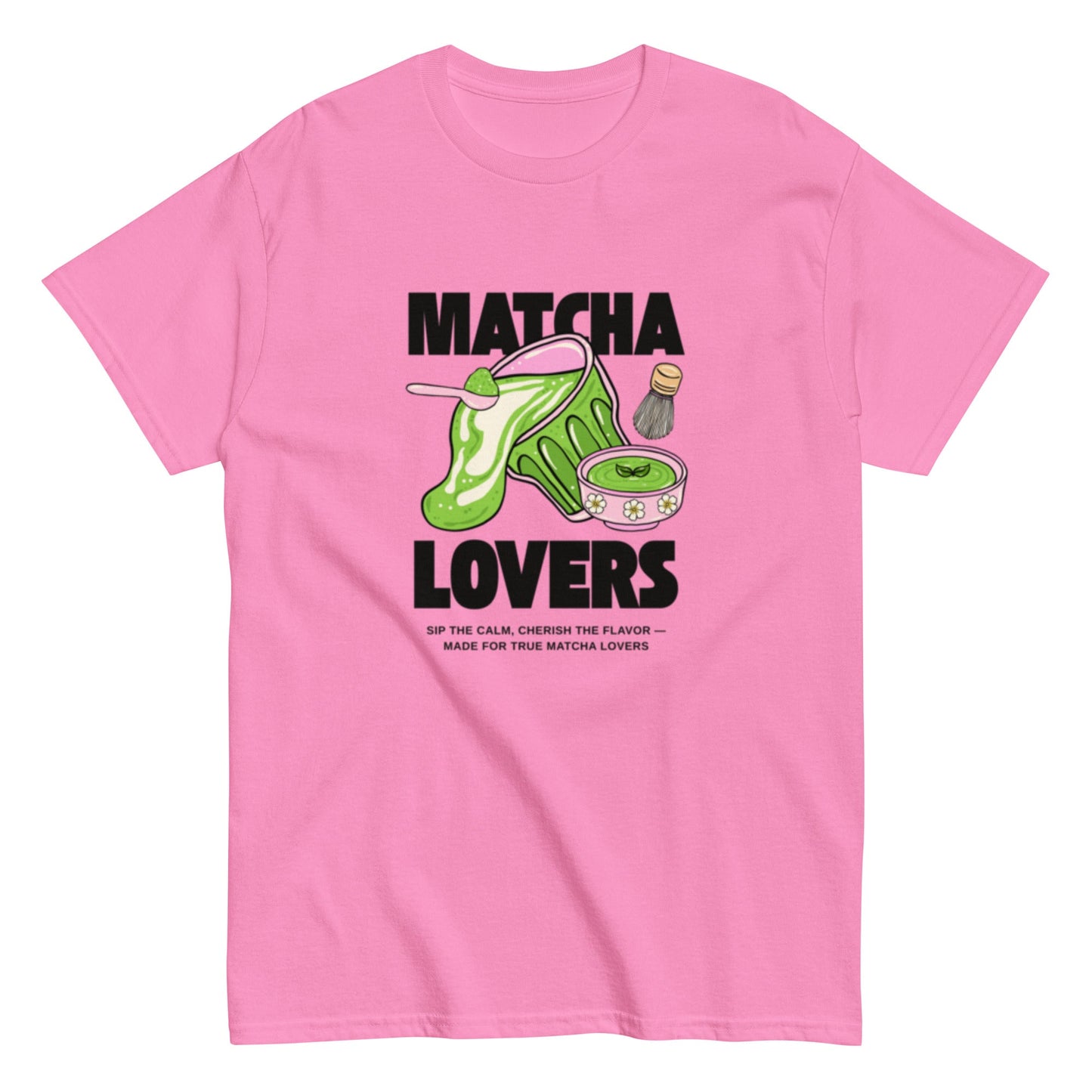 Matcha Lovers T-Shirt – Süßes Matcha Design für echte Tea Fans, Herren, Frauen, Unisex T-Shirt - SprücheKüche - Druckfrisch & frech