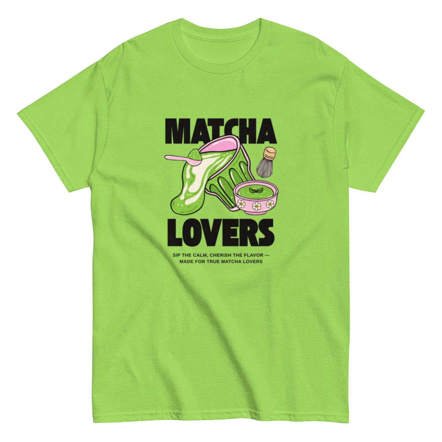 Matcha Lovers T-Shirt – Süßes Matcha Design für echte Tea Fans, Herren, Frauen, Unisex T-Shirt - SprücheKüche - Druckfrisch & frech