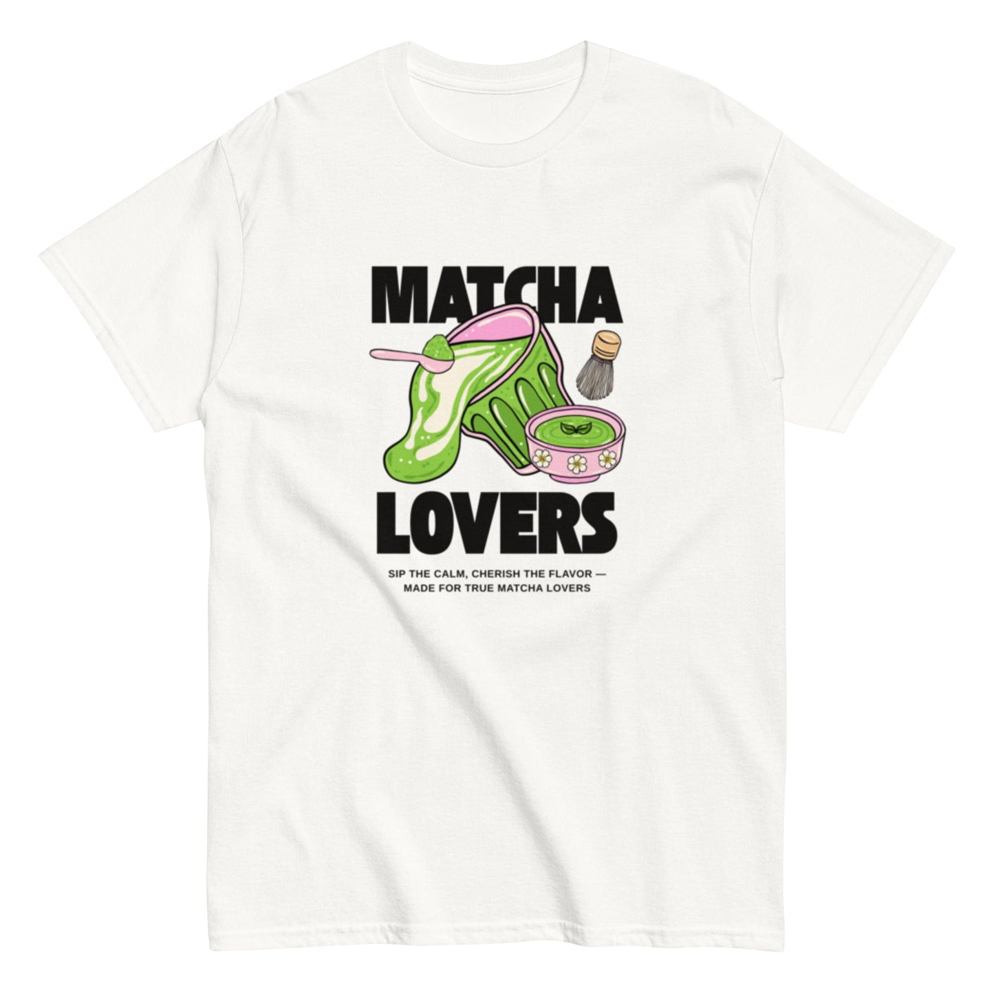 Matcha Lovers T-Shirt – Süßes Matcha Design für echte Tea Fans, Herren, Frauen, Unisex T-Shirt - SprücheKüche - Druckfrisch & frech