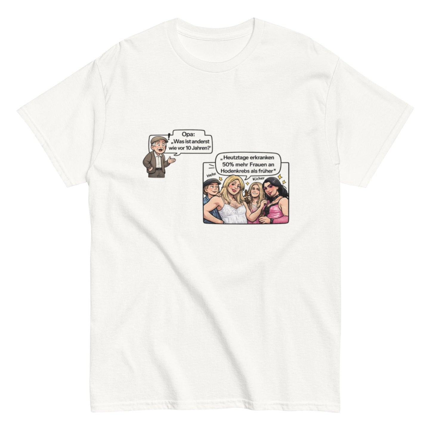 MEHR FRAUEN MIT HODENKREBS - Lustiges Herren T-Shirt - SprücheKüche - Druckfrisch & frech