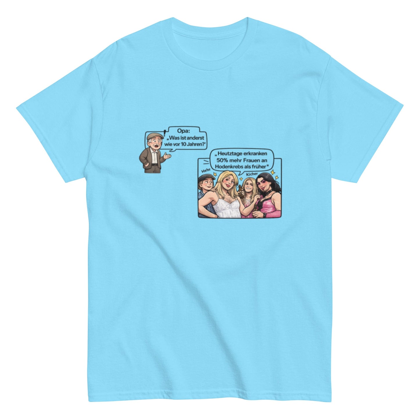 MEHR FRAUEN MIT HODENKREBS - Lustiges Herren T-Shirt - SprücheKüche - Druckfrisch & frech