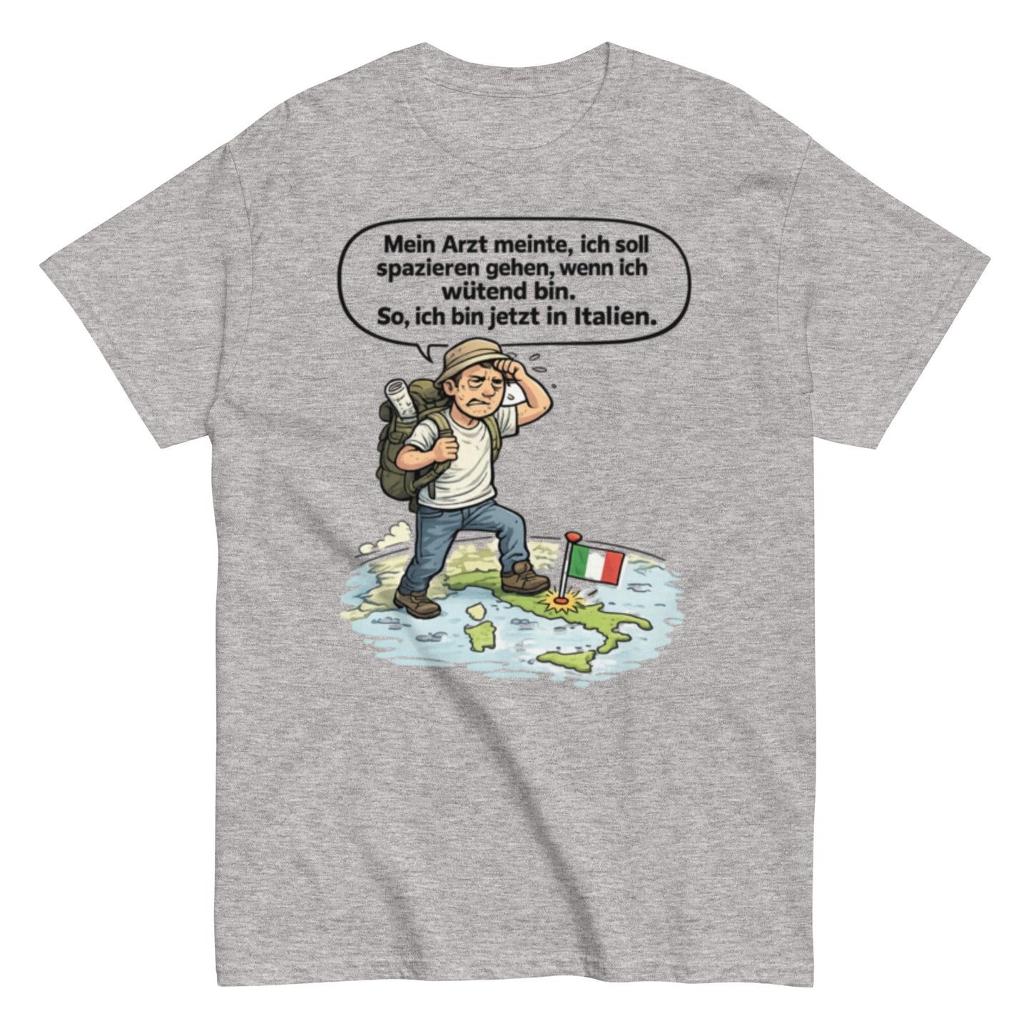 MEIN ARZT MEINTE... ITALIEN - Lustiges Herren T-Shirt - SprücheKüche - Druckfrisch & frech