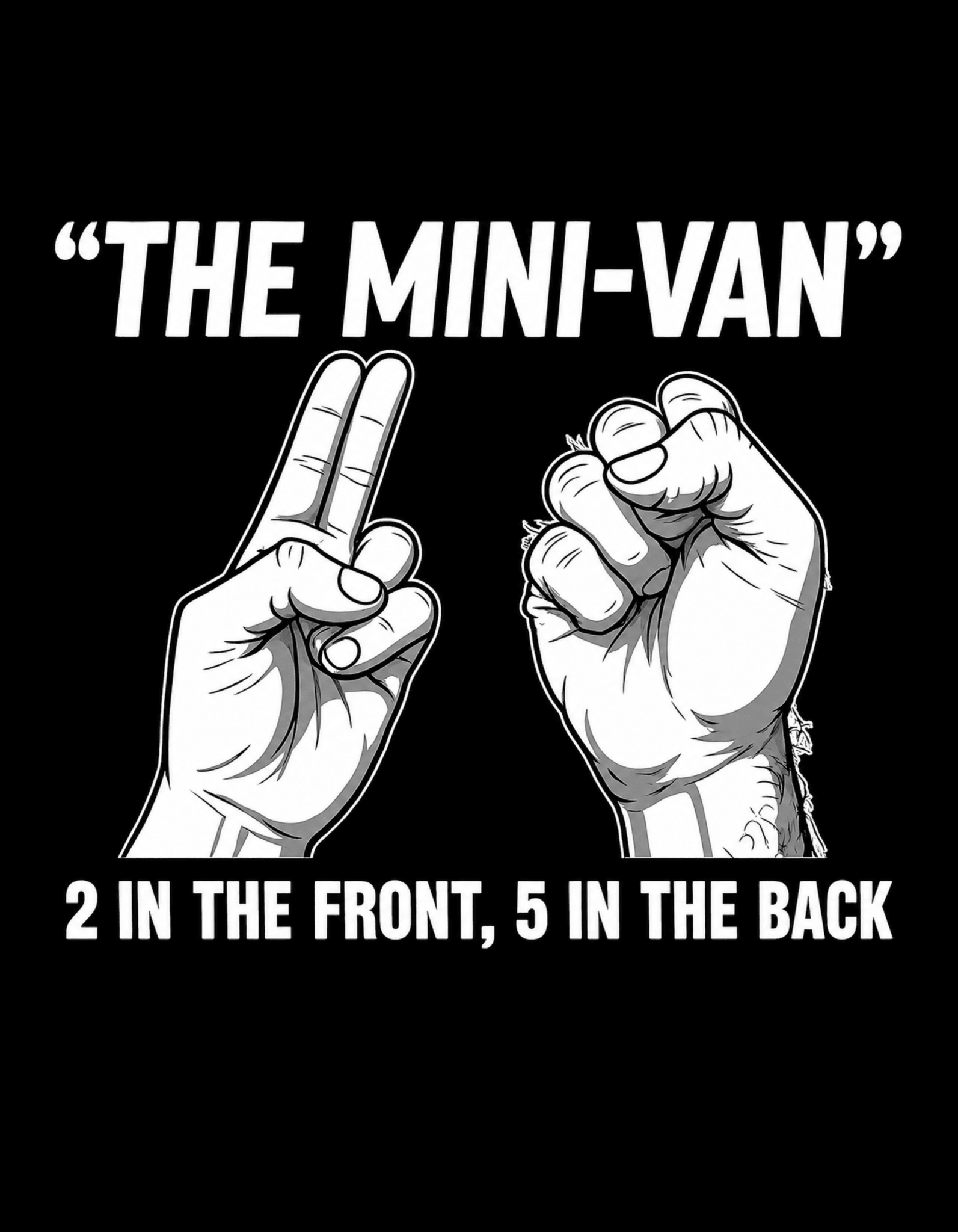 Mini-Van Wortspiel für Erwachsene - Lustiges Unisex T-Shirt - SprücheKüche - Druckfrisch & frech