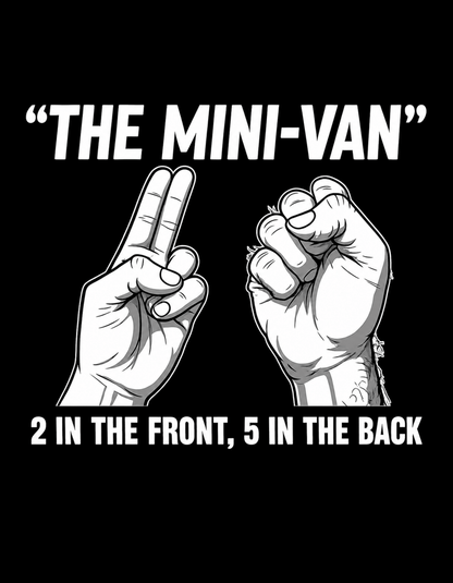 Mini-Van Wortspiel für Erwachsene - Lustiges Unisex T-Shirt - SprücheKüche - Druckfrisch & frech