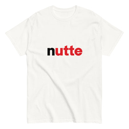Minimalistisches Statement Shirt im Haselnusscreme - Style | Lustiges Parodie Design | Herren, Frauen, Unisex T-Shirt - SprücheKüche - Druckfrisch & frech