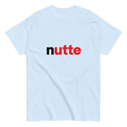 Minimalistisches Statement Shirt im Haselnusscreme - Style | Lustiges Parodie Design | Herren, Frauen, Unisex T-Shirt - SprücheKüche - Druckfrisch & frech